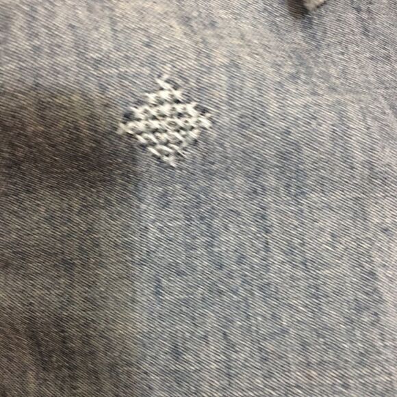 American Eagle embroidered Jean Button Down Shirt - Picture 2 of 5